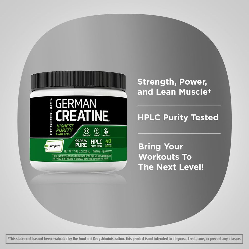 Fitness Labs German Creatine Powder Monohydrate, 7.05 oz C8050