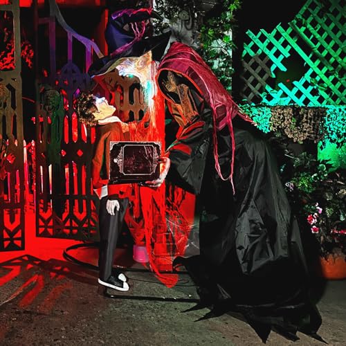 Haunted Hill Farm Soul Sucker Demon Reaper with Child by Tekky, Motion-Activated Halloween Animatronic Q202293
