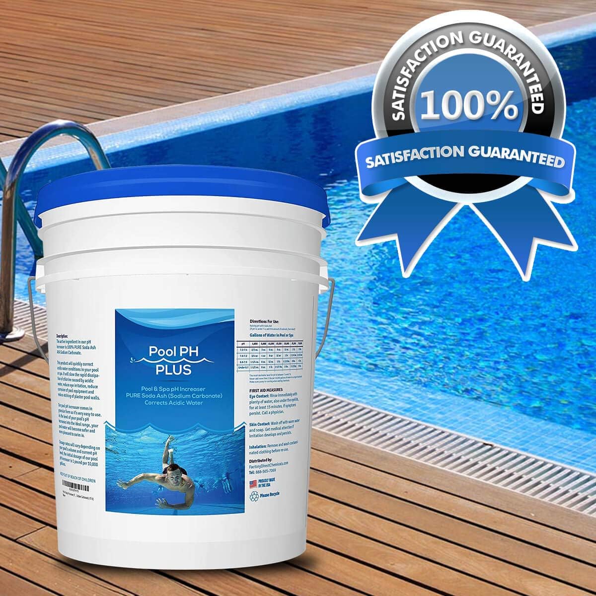 pH Increaser for Hot Tub & Pool, Pure Soda Ash, 15 lb H1017