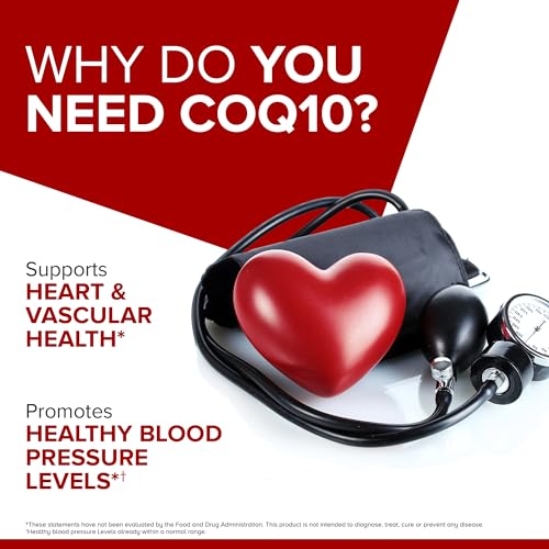 Qunol CoQ10 200mg Softgels, Ultra High Absorption Coenzyme Q10 Supplement, 60 Count L364099