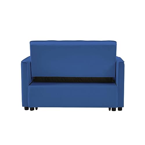 JINS&VICO 3 in 1 Sleeper Sofa Bed Convertible Couch with Side Pockets, Off White P38068