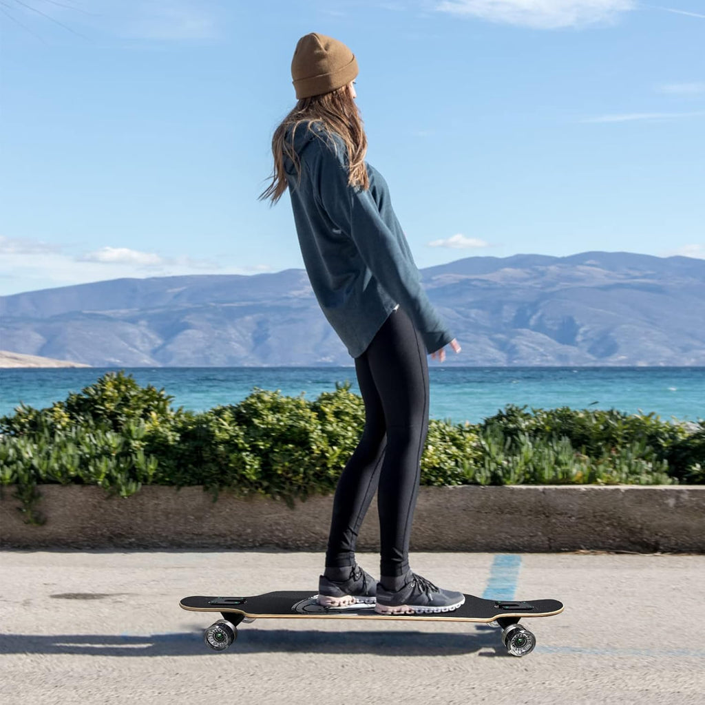 Long Board Skateboard for Adults Teens Kids Complete Cruiser 41 with High-Speed Bearings & T-Tool T8861