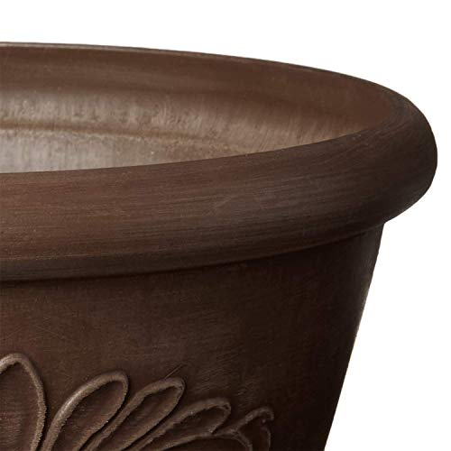 Arcadia Garden Products PSW Pot TA25TC Shallow Bulb Pan Planter Dish Low Bowl, 10-inch, Terra Cotta Y6618
