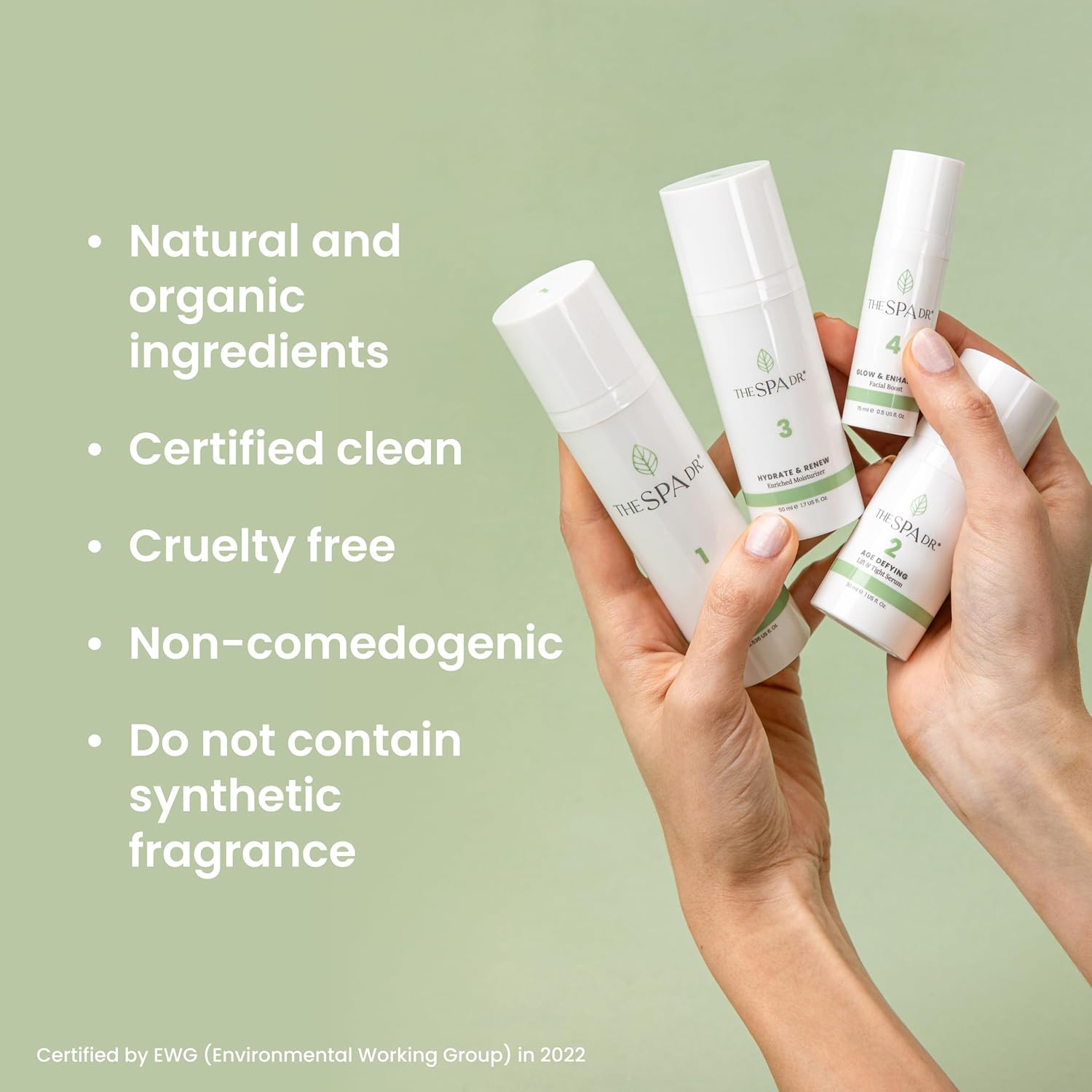 The Spa Dr. 4-Step Skin Care Kit - 30 Day Supply - Anti Aging Facial Kit - pH Balanced S554