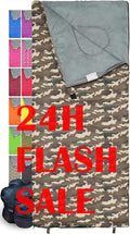Sleeping Bag Indoor & Outdoor Use. Great for Kids, Boys, Girls, Teens & Adults. Ultralight and Compact Bags are Perfect for Hiking, Backpacking & Camping