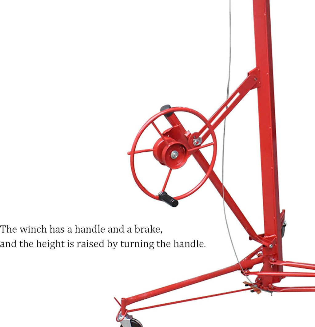 16FT Drywall Lift Rolling Panel Hoist Jack M598133