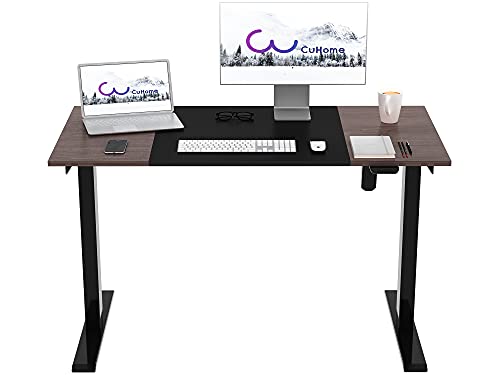 Electric Standing Desk 48 x 24 Inch Height Adjustable Stand Up Desk for Home and Office, Sit Stand Desk Computer Workstation with Splice Board