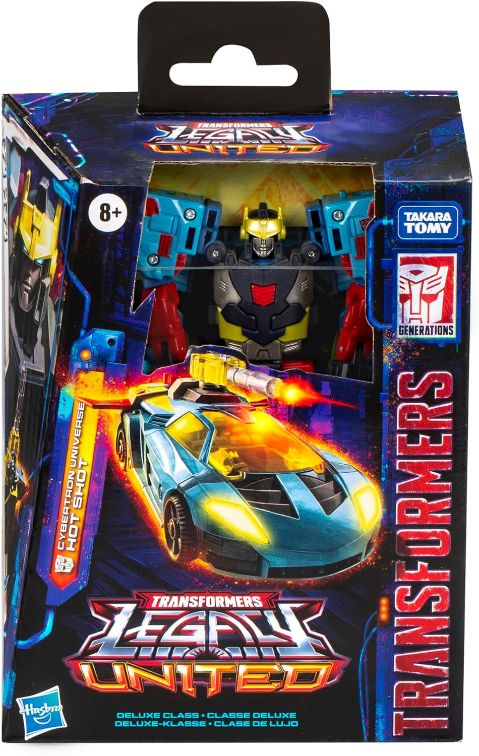 Transformers Legacy United Deluxe Class Cybertron Universe Hot Shot 5.5-inch Action Figure O4323