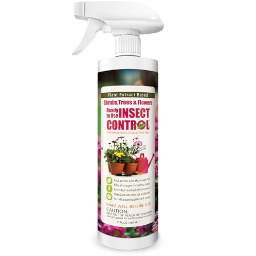 EcoVenger (Formerly EcoRaider) Garden Insect Control 16OZ, Plant Extract Based, Indoor & Outdoor, Kills Aphids, Mealybugs, Spider Mites and Gnats All Stages and Eggs, Non-Toxic Child & Pets Safe