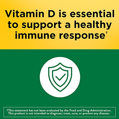 Nature Made Vitamin D3 1000 IU Softgels, 180 Count V67471