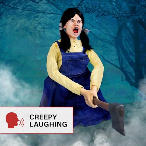 Haunted Hill Farm 5.9 ft Animatronic Lurching Woman by Tekky S393