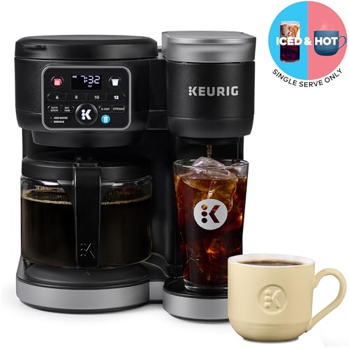 K-Duo Hot & Iced Single Serve & Carafe Coffee Maker, 72oz Reservoir C805620