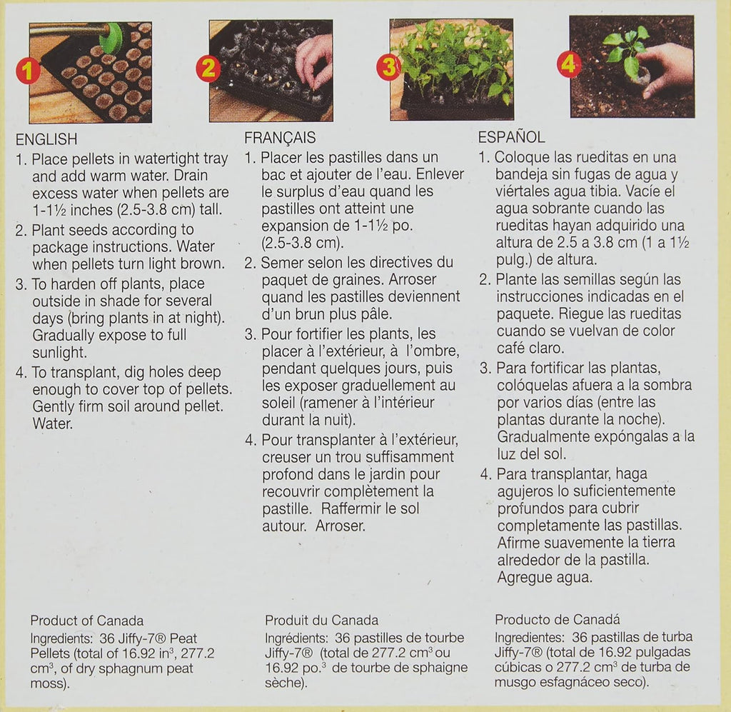 Jiffy J3R36 36mm Plant Pellet Refill E805423