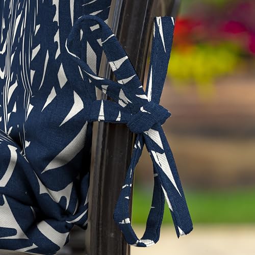 ARDEN Outdoor Dining Chair Cushion 20 x 20 in Weather-Proof Fade Resistant Sapphire Blue J523