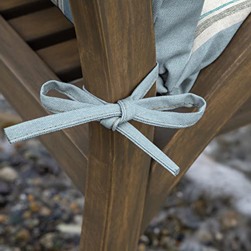 ARDEN Outdoor Dining Chair Cushion 20 x 20 in Weather-Proof Fade Resistant Sapphire Blue J523
