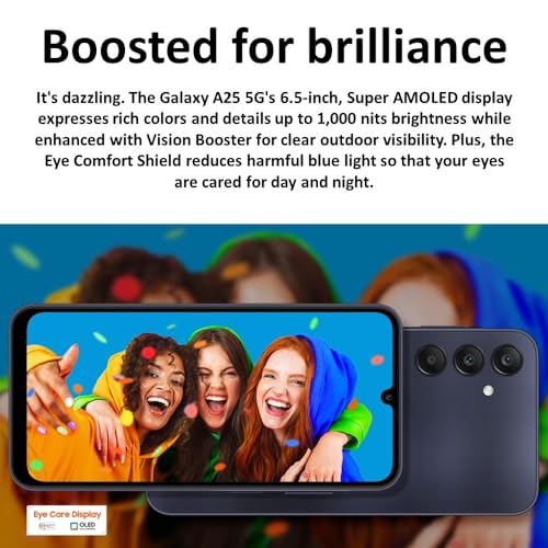 Samsung Galaxy A25 5G 128GB Dual-SIM Unlocked Smartphone - Blue Y673587