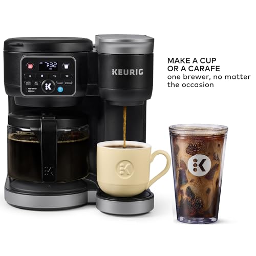 K-Duo Hot & Iced Single Serve & Carafe Coffee Maker, 72oz Reservoir C805620