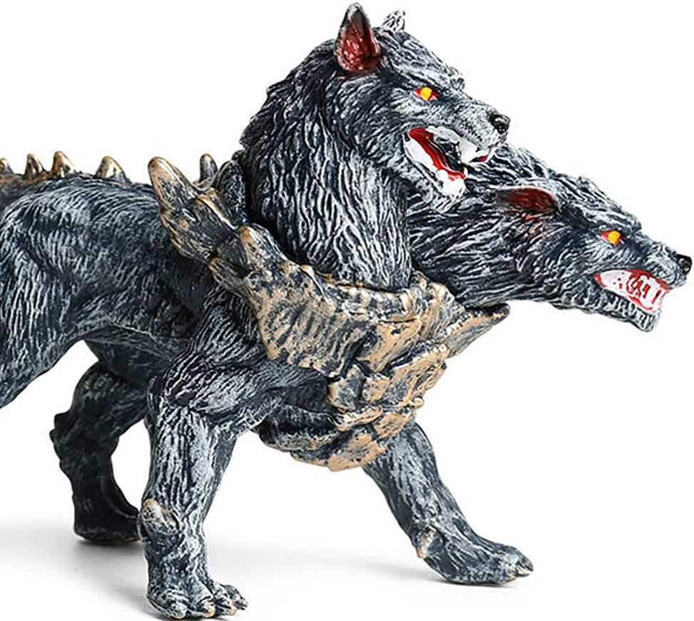 Greek Guardian Hydra Cerberus Statue Hound Figurine Sculpture Y2356