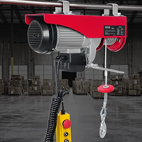 VEVOR 14ft 1320lbs Electric Hoist, 110V, 40ft Lifting Height T549