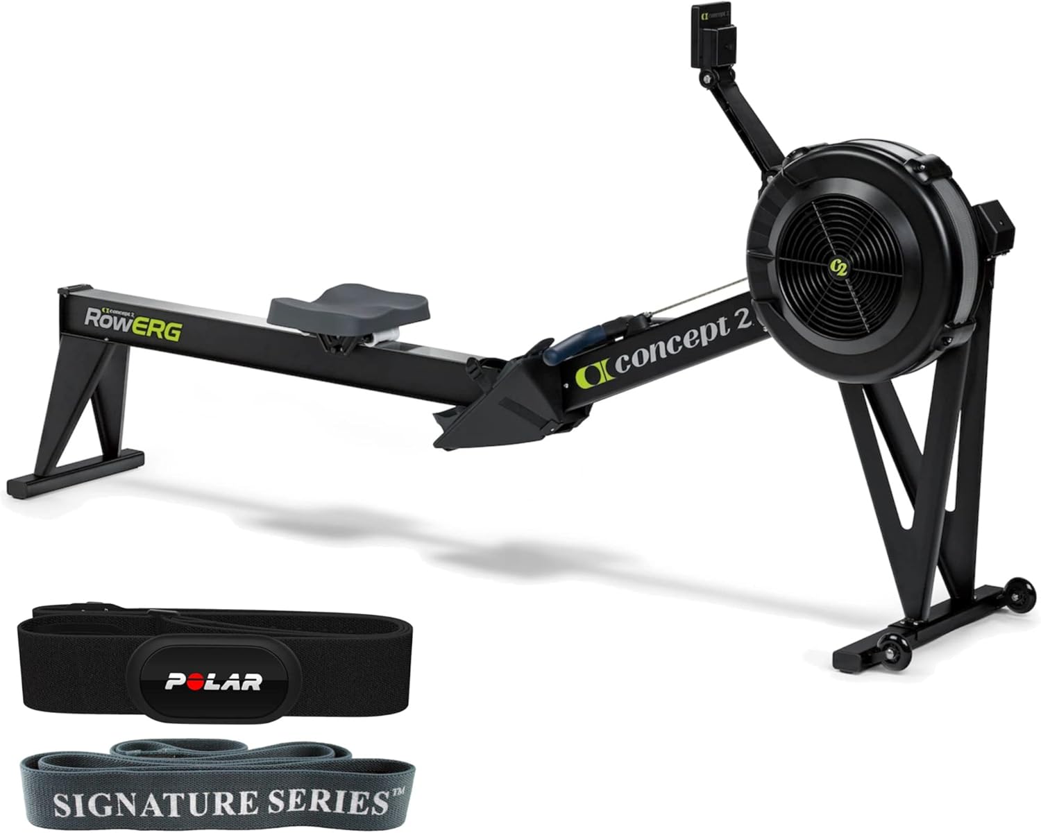 Concept2 Model D Indoor Rowing Machine with PM5, Tall Legs and Polar H10 ANT+ Heart Rate Monitor, M-XXL: 26-36" HRM
