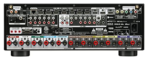 Denon AVR-X4800H 9.4 Channel 8K Home Theater Receiver (Renewed) F754