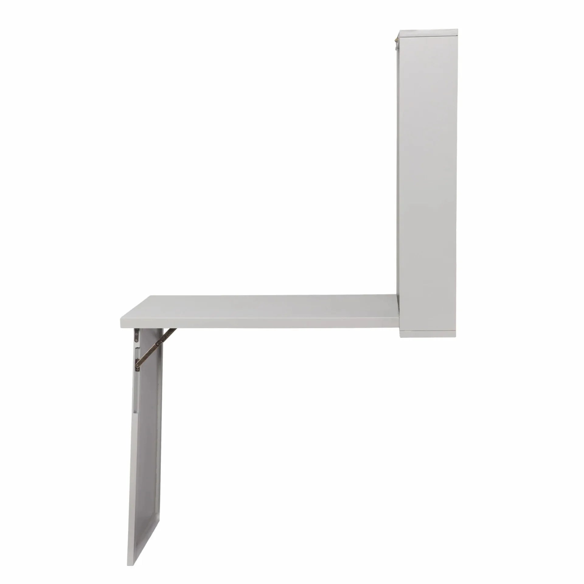 HomeRoots Gray Fold Out Wall Mount Desk B563