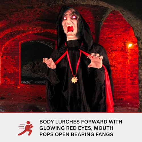 Haunted Hill Farm 5.9 ft Animatronic Lurching Woman by Tekky S393