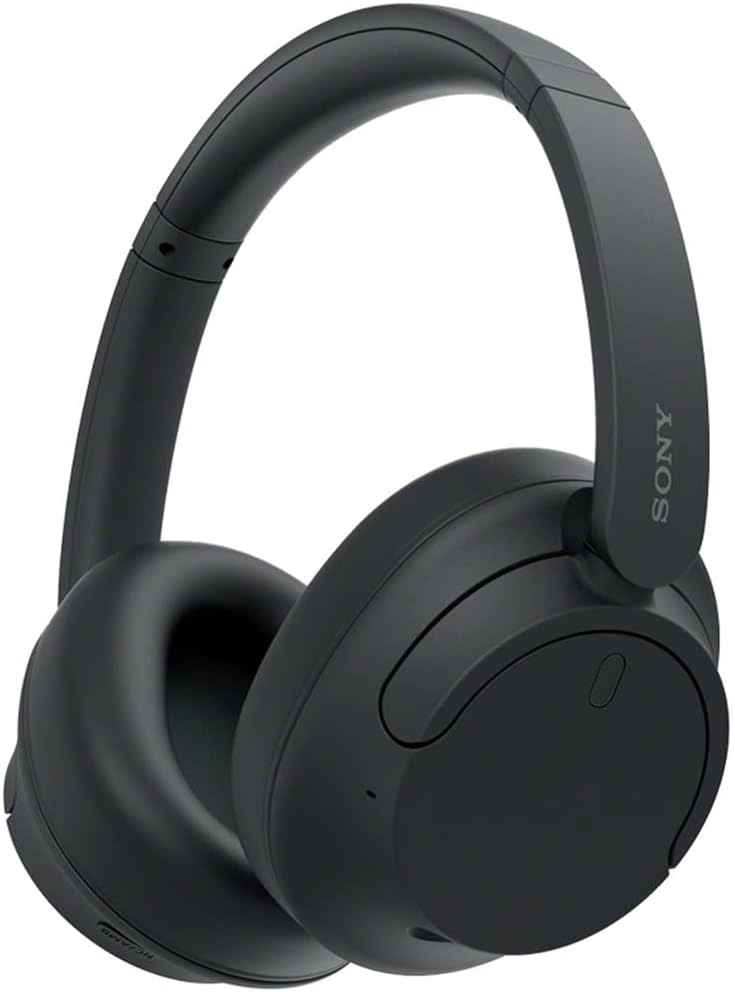 Sony WH-CH720N/B Wireless Noise Cancelling Headphone, Black with Hard Case and Headphone Stand Z33217