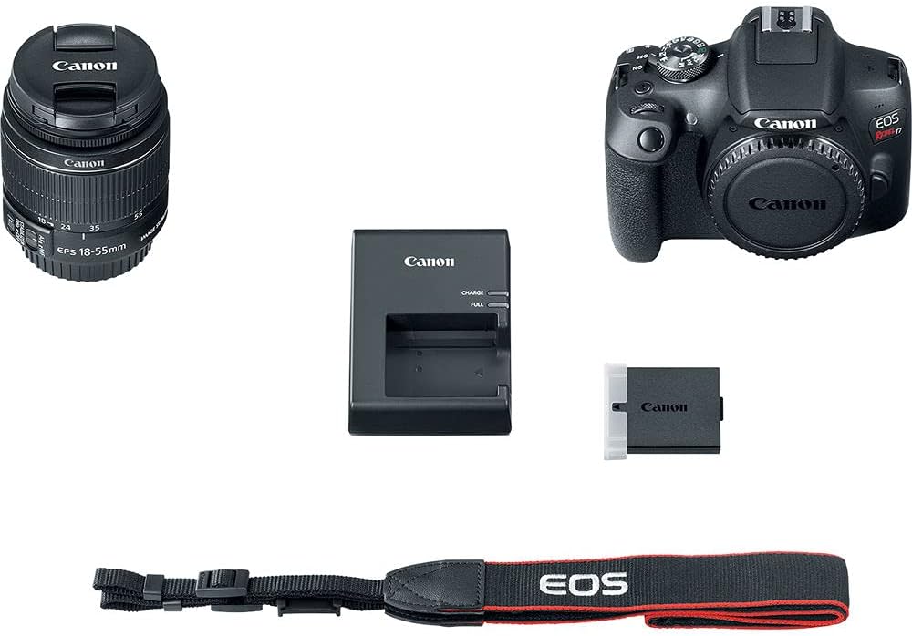 Canon EOS Rebel T7 DSLR Camera with 18-55mm Lens Bundle (Renewed) S883122