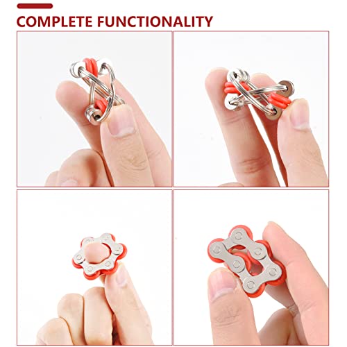 8Pcs Fidget Cube Toys Pack with Flippy Chain and Sensory Spinner Set Y219888