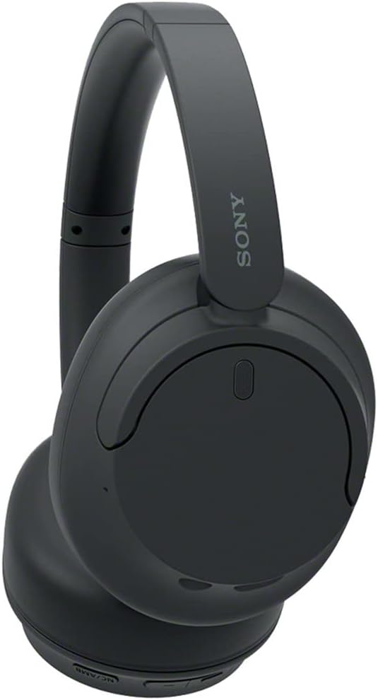 Sony WH-CH720N/B Wireless Noise Cancelling Headphone, Black with Hard Case and Headphone Stand Z33217