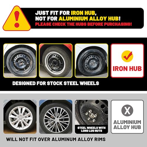 Hubcaps Wheel Covers 15 Inch Silver Mould Texture Set of 4 N967865