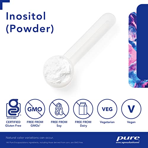 Pure Encapsulations Inositol Powder, Myo-Inositol Supplement for Energy & Nervous System Support, 8.8 oz O704