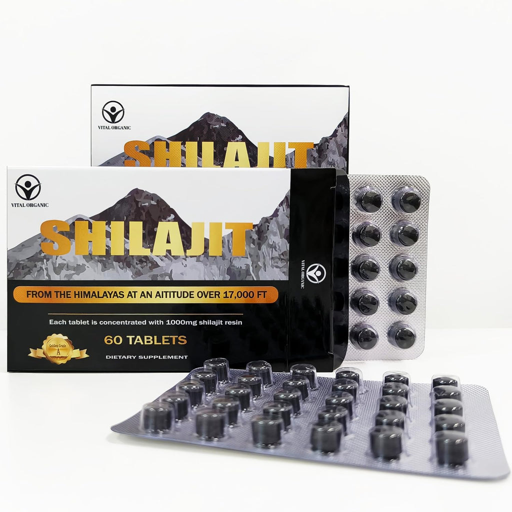 120 Shilajit Tablets, 100% Pure Natural Shilajit, Shilajit Supplement Rich in Fulvic Acid & 85+ Trace Minerals (1000mg each), Shilajit Pure Himalayan Organic Supplement for Energy & Immune System