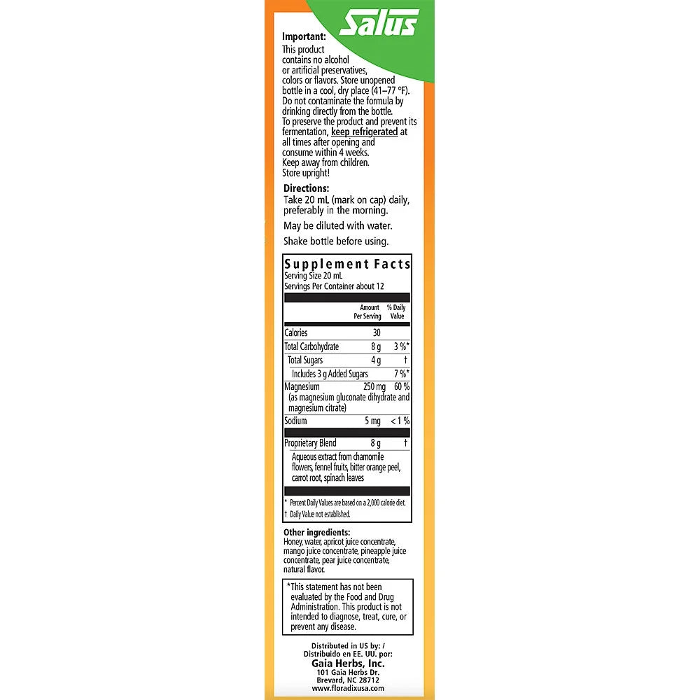 Floradix Magnesium Liquid Supplement, 8.5 fl oz R913171