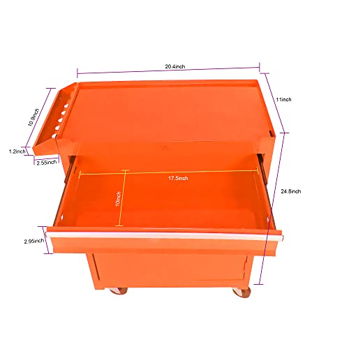 5-Drawer Rolling Tool Cart with Wheels, Black V51953