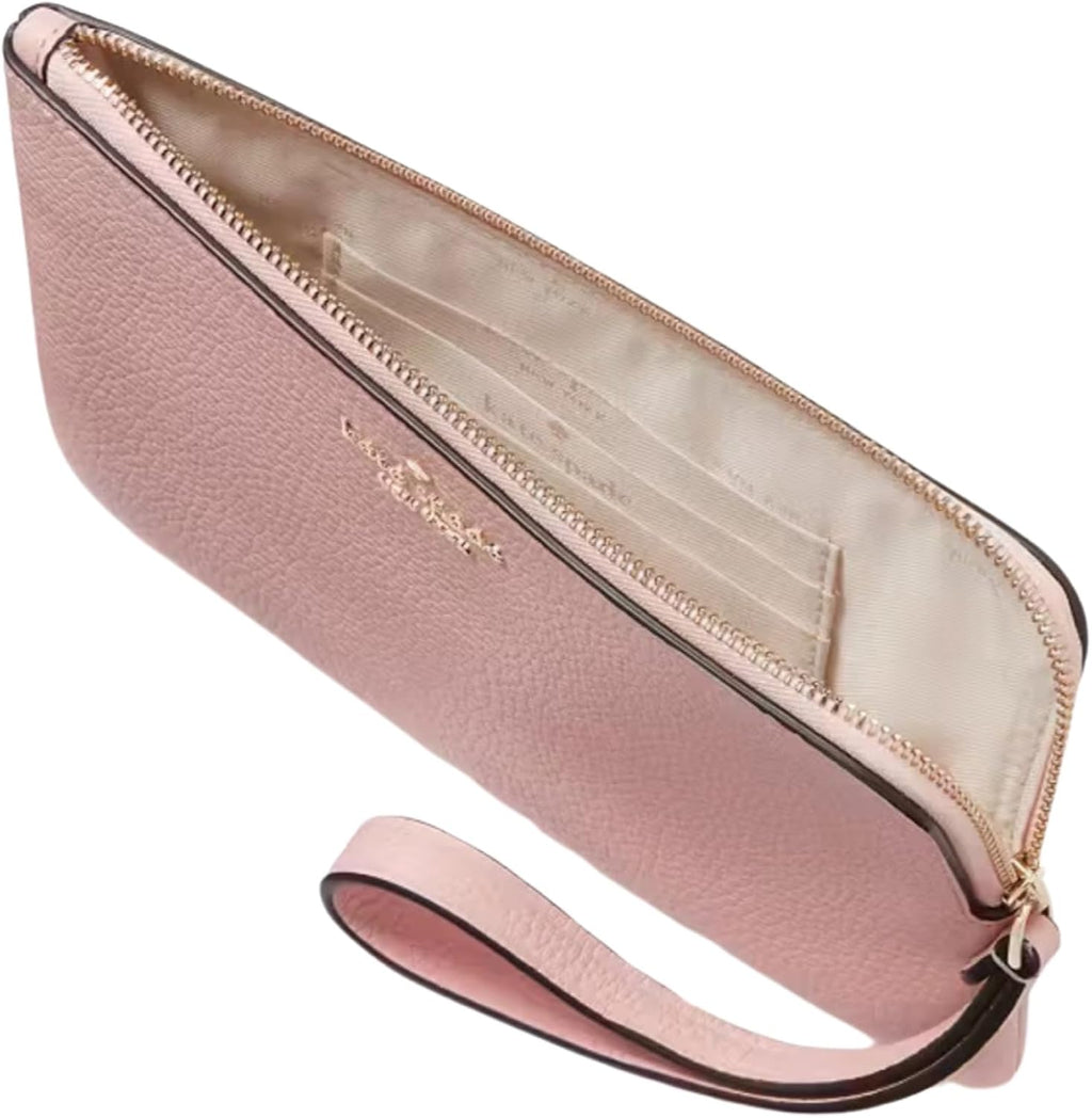Kate Spade Leila Medium L Zip Wristlet Tea Rose F76968
