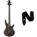 Ibanez 4 String Bass Guitar, Right, Walnut Flat (GSRM20BWNF)