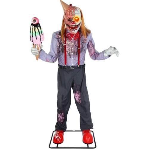 Haunted Hill Farm Soul Sucker Demon Reaper with Child by Tekky, Motion-Activated Halloween Animatronic Q202293