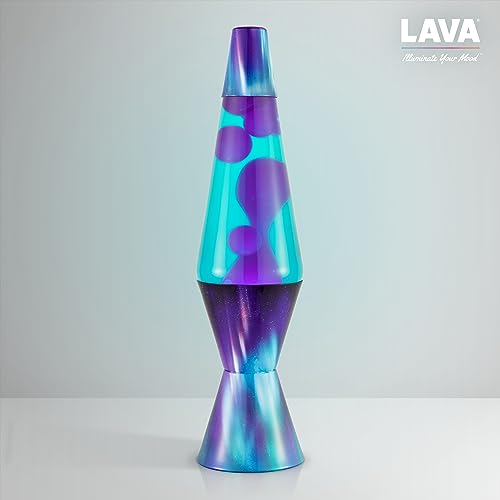 Lava® Lamp 14.5" Aurora Borealis Purple Wax Blue Liquid O161124