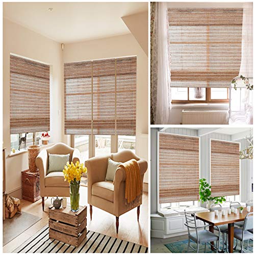 Sunbox Cordless Bamboo Roman Shades with Valance J2033