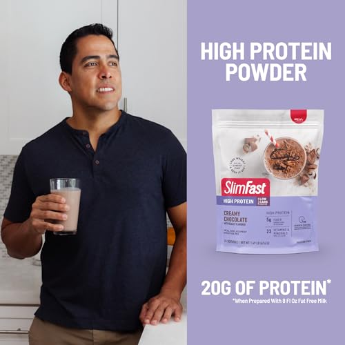 SlimFast High Protein Meal Replacement Powder, Vanilla Cream, 26 Servings P871