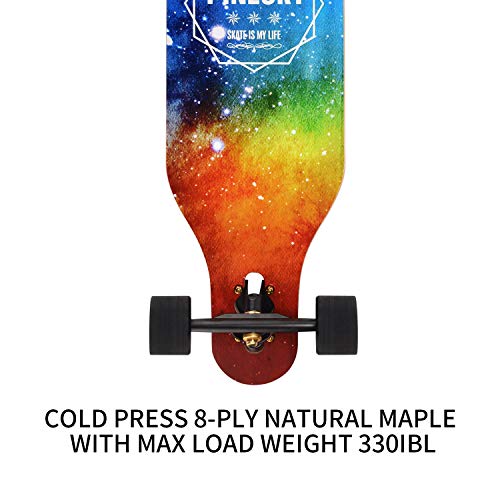 41 Inch Maple Longboard Skateboard Complete Cruiser with T-Tool N28123