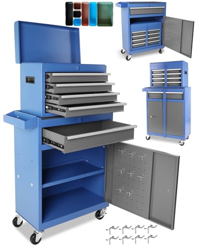 5-Drawer Rolling Tool Chest with Brake Casters, Black E95317