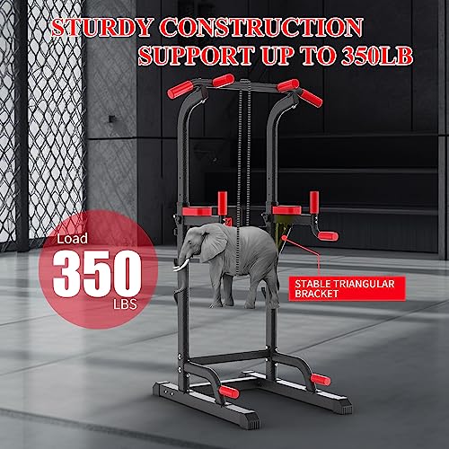 Power Tower Dip Station Pull Up Bar Multi-Function Gym Equipment C7546