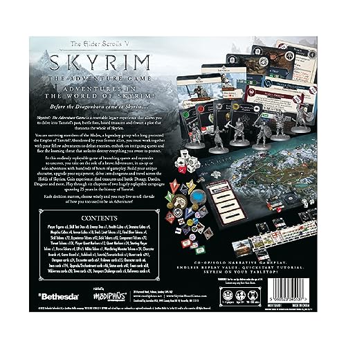 The Elder Scrolls V: Skyrim – The Adventure Game, Strategy & Adventure for Ages 14+, 1-4 Players R5709