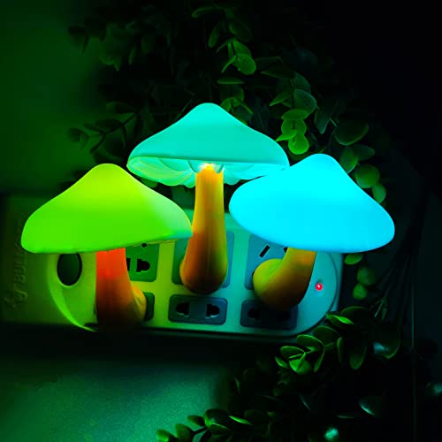 AUSAYE 4 Pack Plug in Mushroom LED Night Light for Bedroom R30736