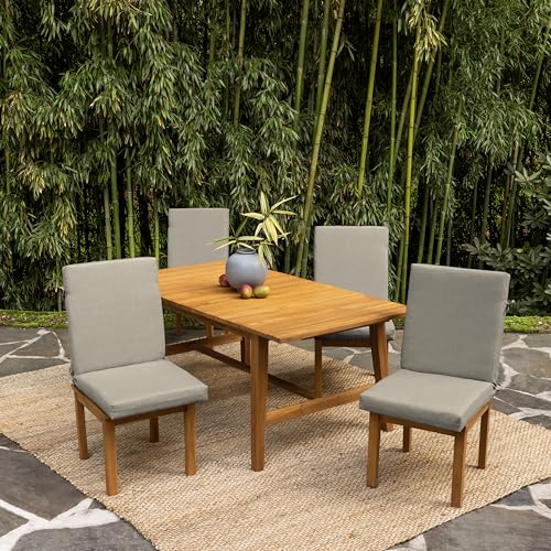 ARDEN Outdoor Dining Chair Cushion 20 x 20 in Weather-Proof Fade Resistant Sapphire Blue J523