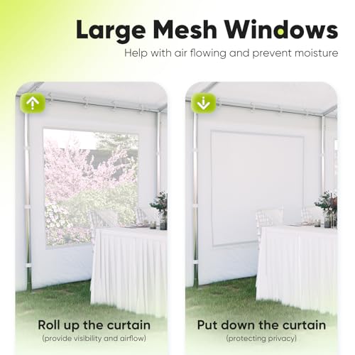 Quictent 20x20 Party Tent Heavy Duty Outdoor Canopy with Storage Bags M75972