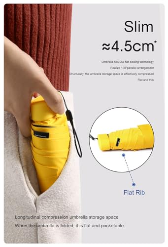 Compact Windproof Travel Umbrella for Rain Q696350